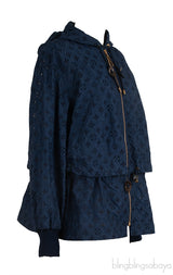 Louis Vuitton Blue Broderie Monogram Jacket