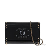 Black Hard Clutch Shoulder Bag