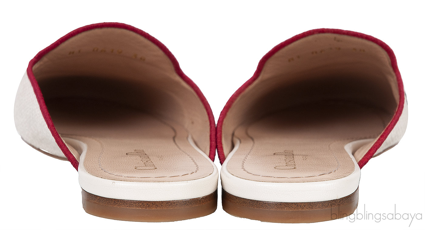 Dior Je T'aime Canvas Mules Beige