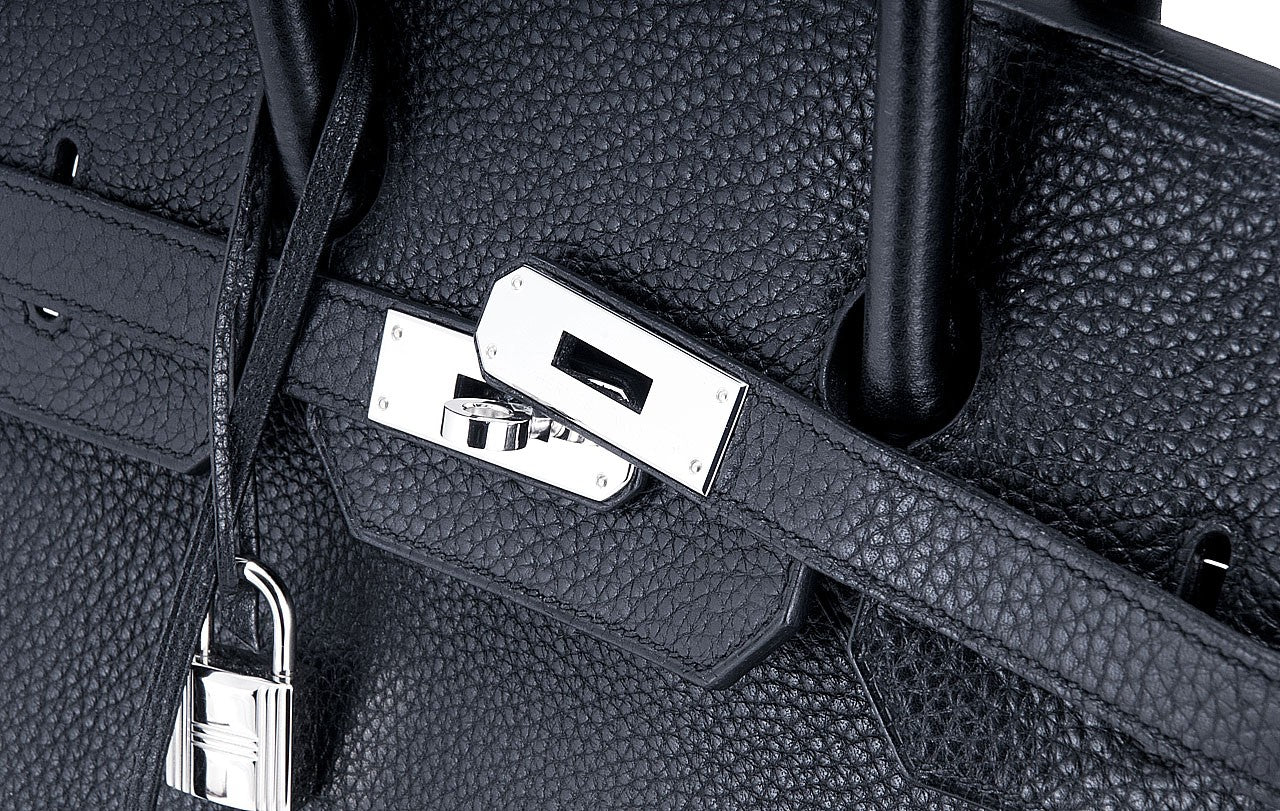 Birkin 35 Black Taurillon Clem PHW