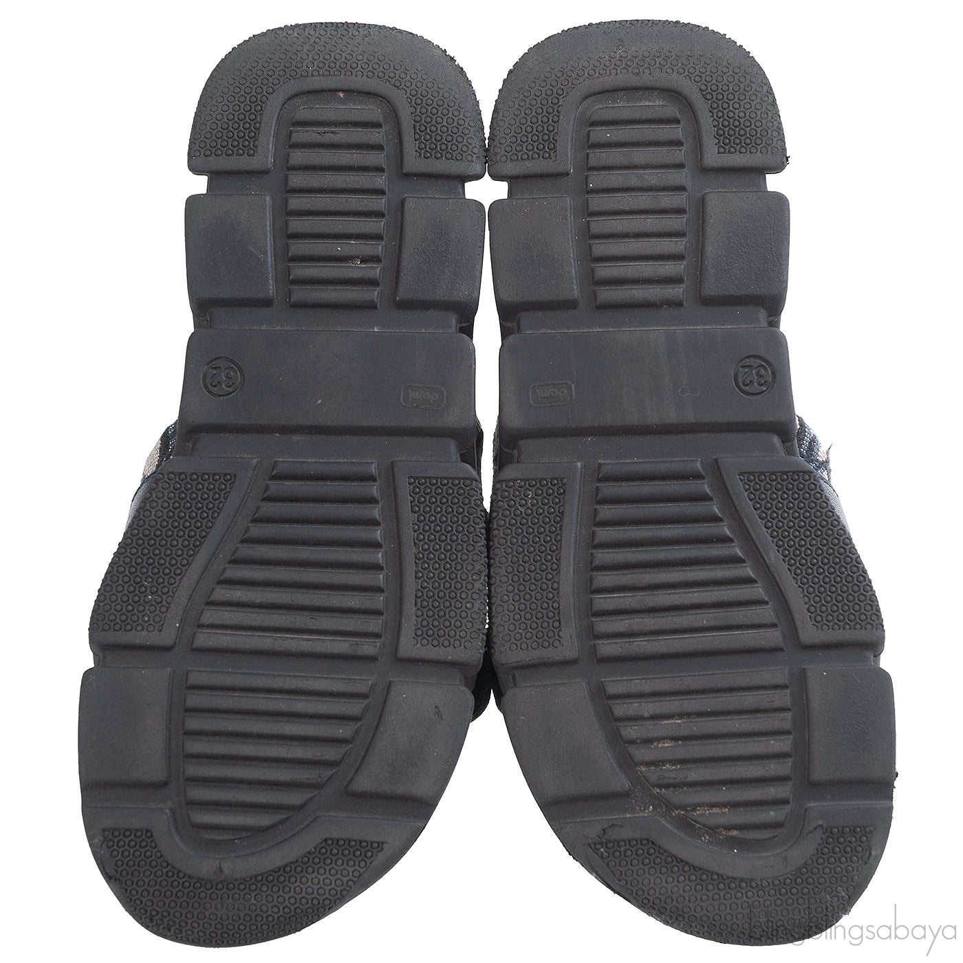 Dior Beige and Black Dior Oblique Technical Jacquard Kids Sandals