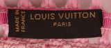LV Pink and Crystal Raffia Crochet Visor