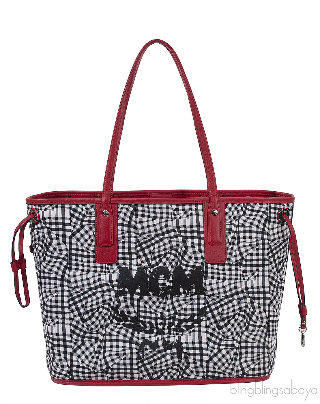 Visetos Large Liz Reversible Shopper Tote Ruby Red