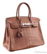 Birkin 30 Barenia Crocodile Bag
