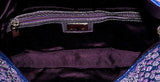 Ricami Embroidered Baguette Bag