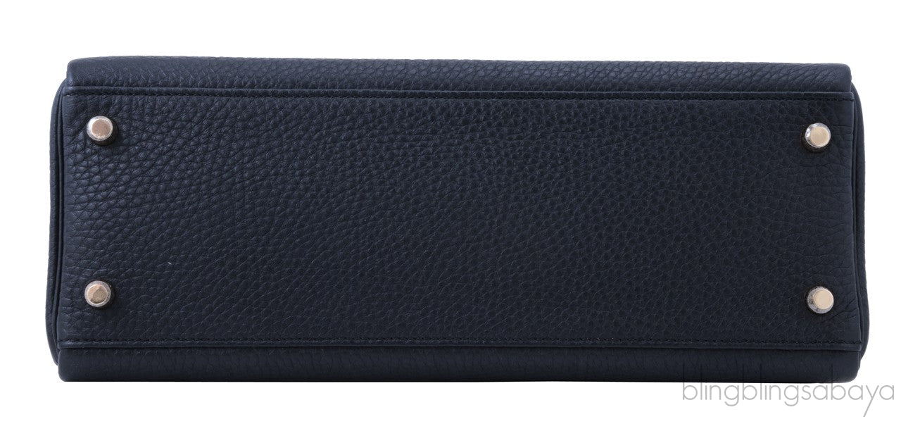 Kelly 32 Black Togo Retourne