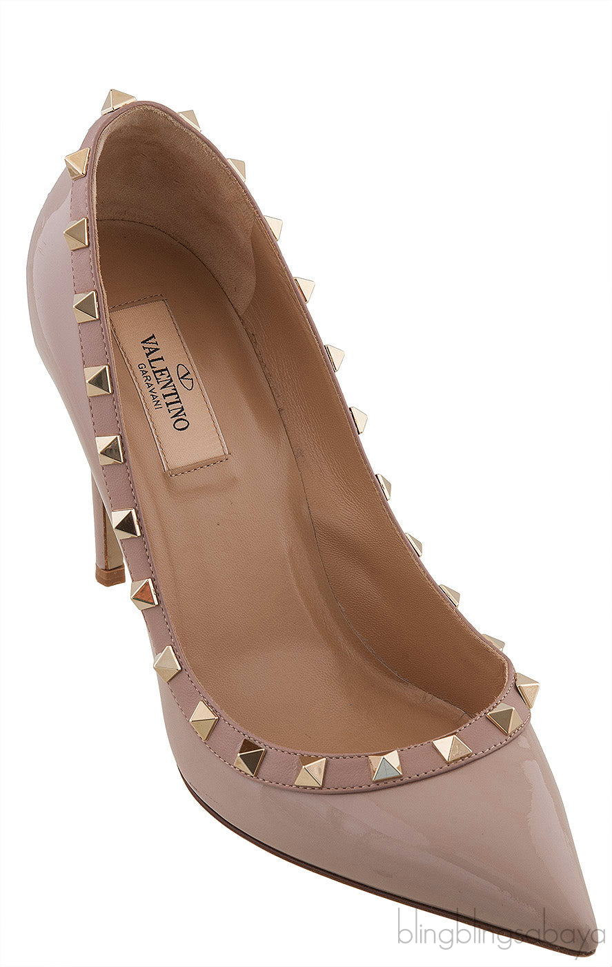 Pastel Beige Rockstud Pump