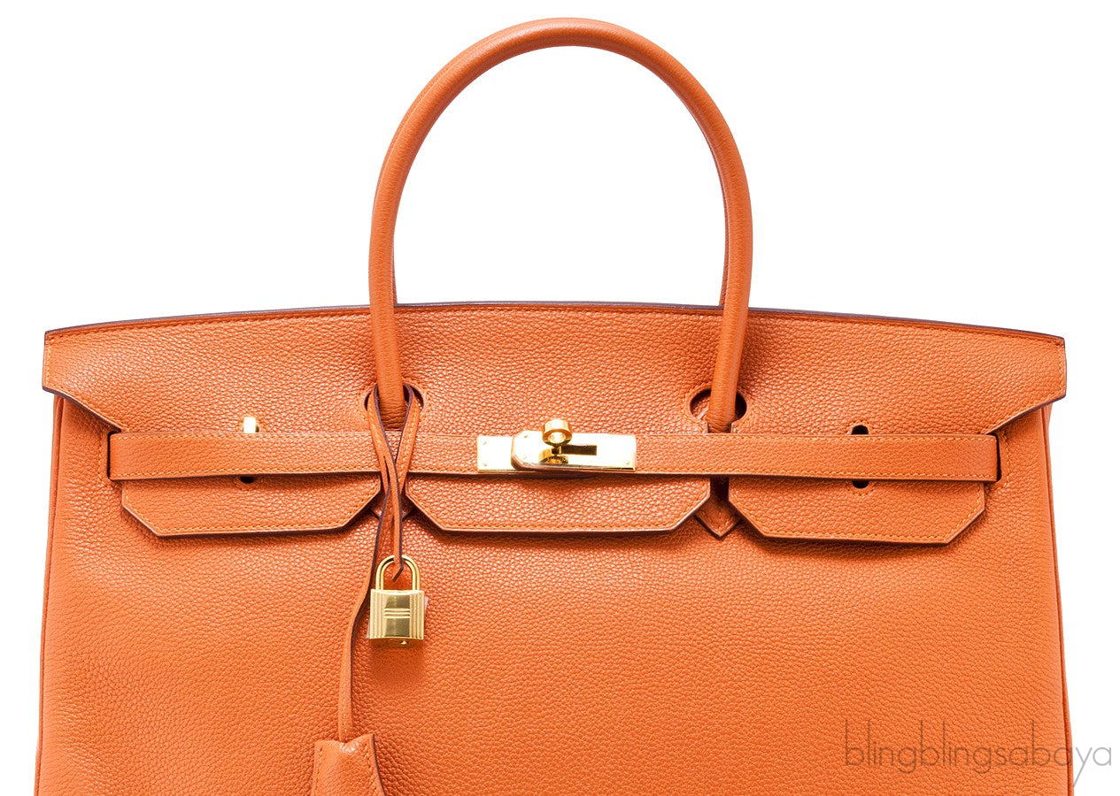 Birkin 40 Orange Togo GHW