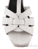 Tribute White Matte Heels
