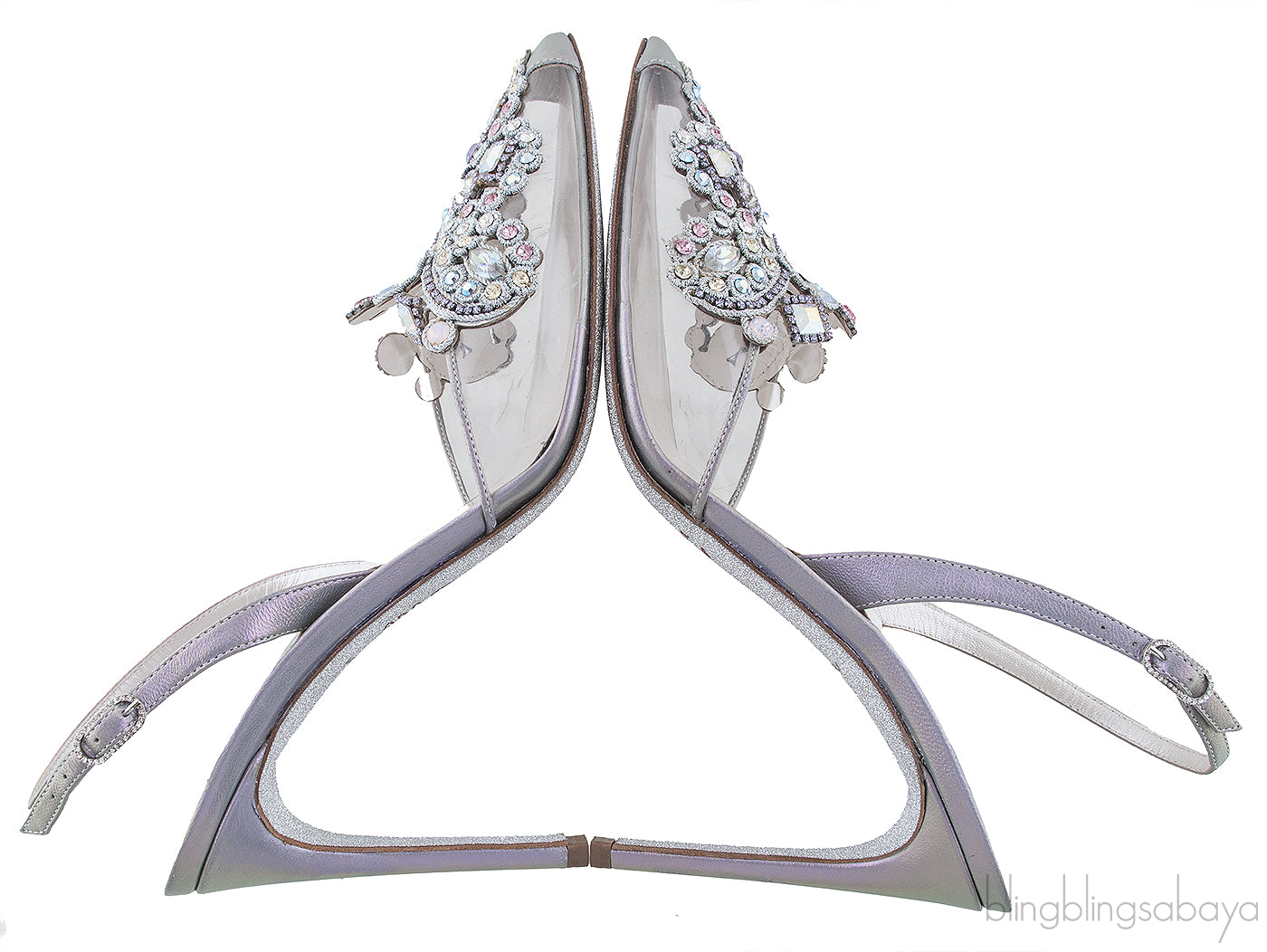 Veneziana Strass PVC Slingback