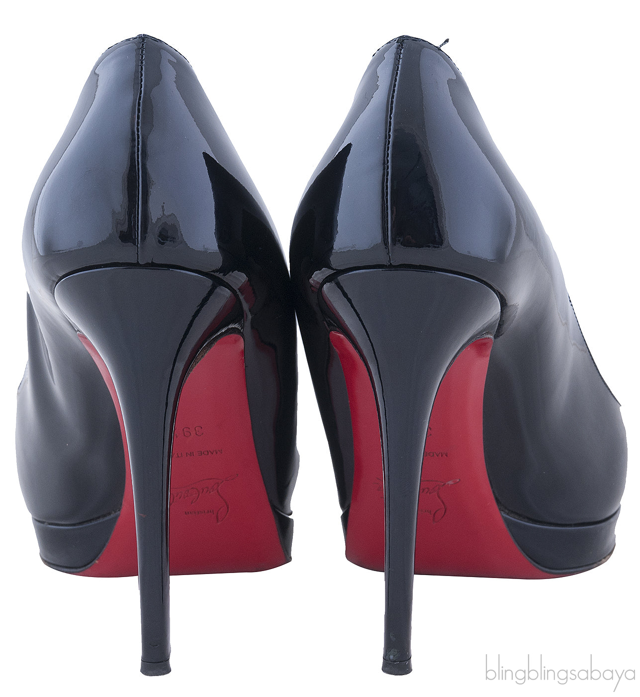 Midnight Blue Patent Leather Heels