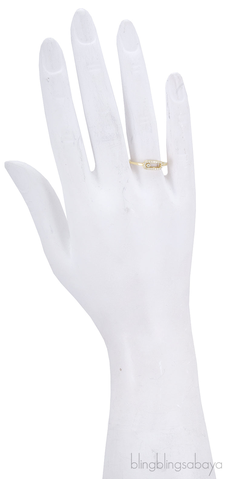 Yellow Gold Slide Diamond Ring
