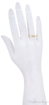 Yellow Gold Slide Diamond Ring