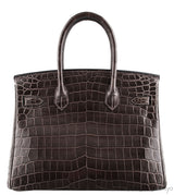 Birkin 30 Graphite Crocodile GHW