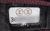 Chanel Black Large CC Quilted Lambskin O-Case Clutch