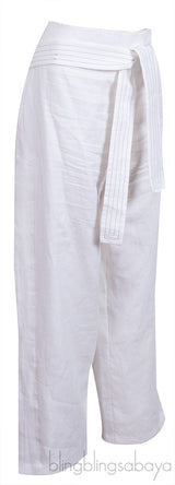 White Linen Trouser