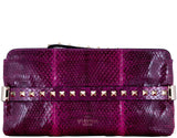 Rockstuds Python Pink Clutch
