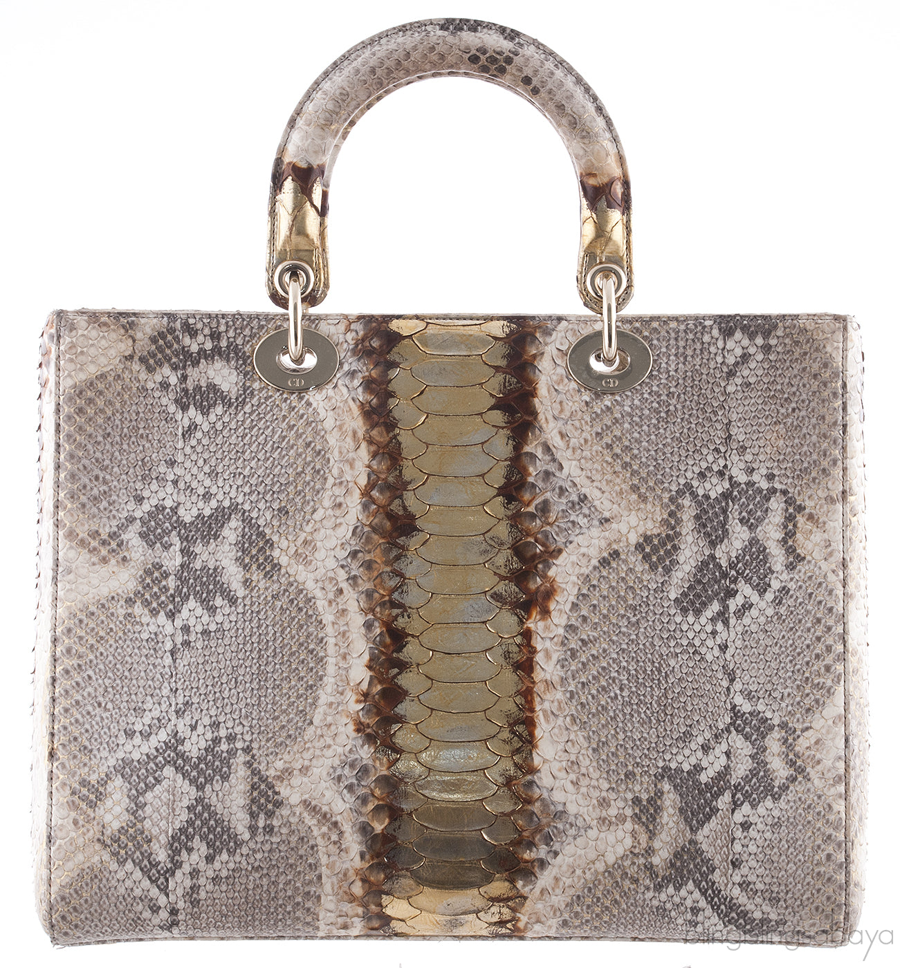 Lady Dior Natural & Gold Python*
