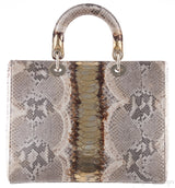 Lady Dior Natural & Gold Python*