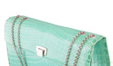 Tiffany Blue Cornelia Lunch Box Crocodile Bag