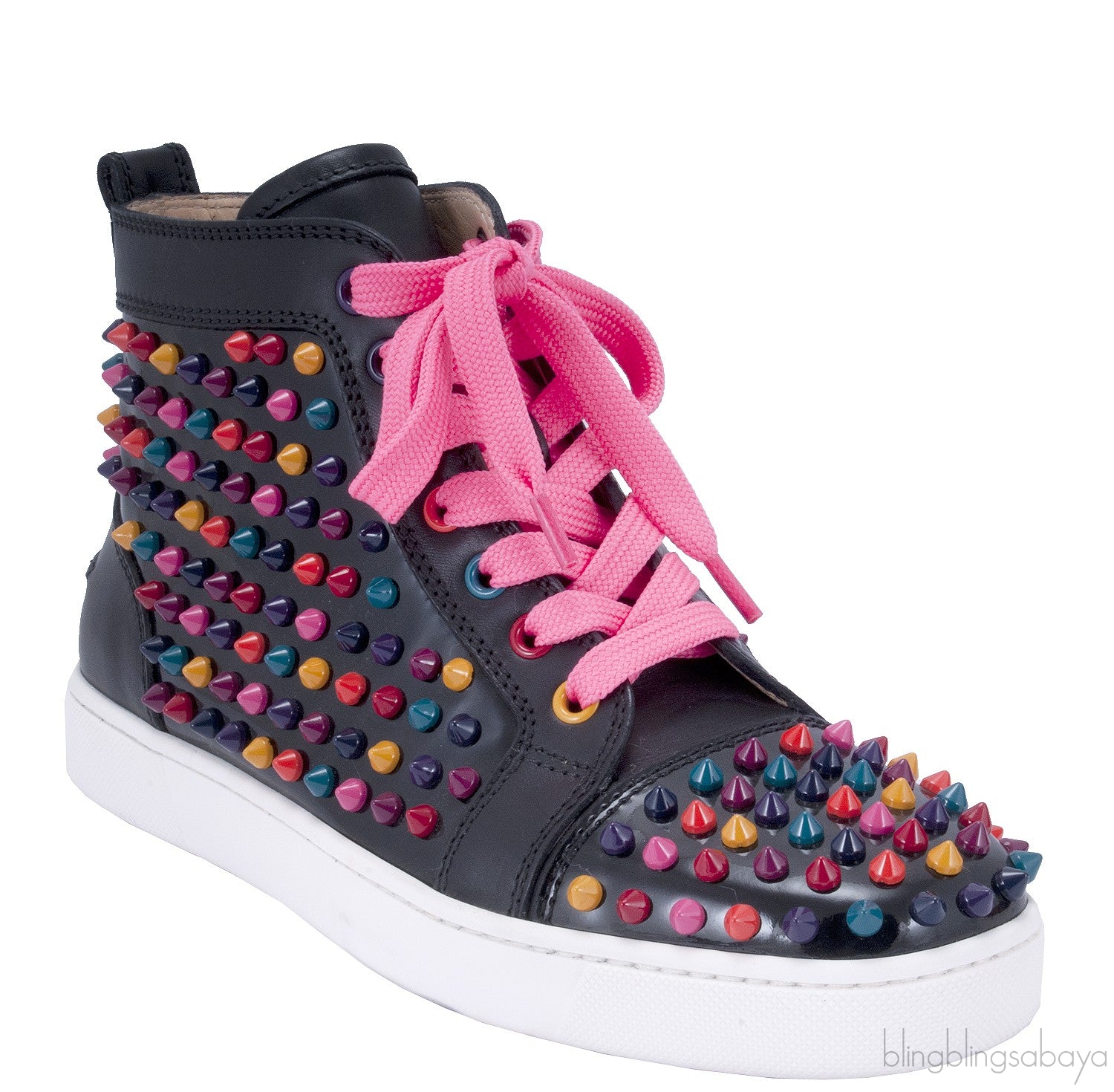 Multicolor Spike High Top Sneakers