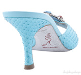 Turquoise Multicolor Stone Python Sandals*