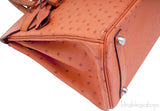 Birkin 30 Orange Ostrich PHW