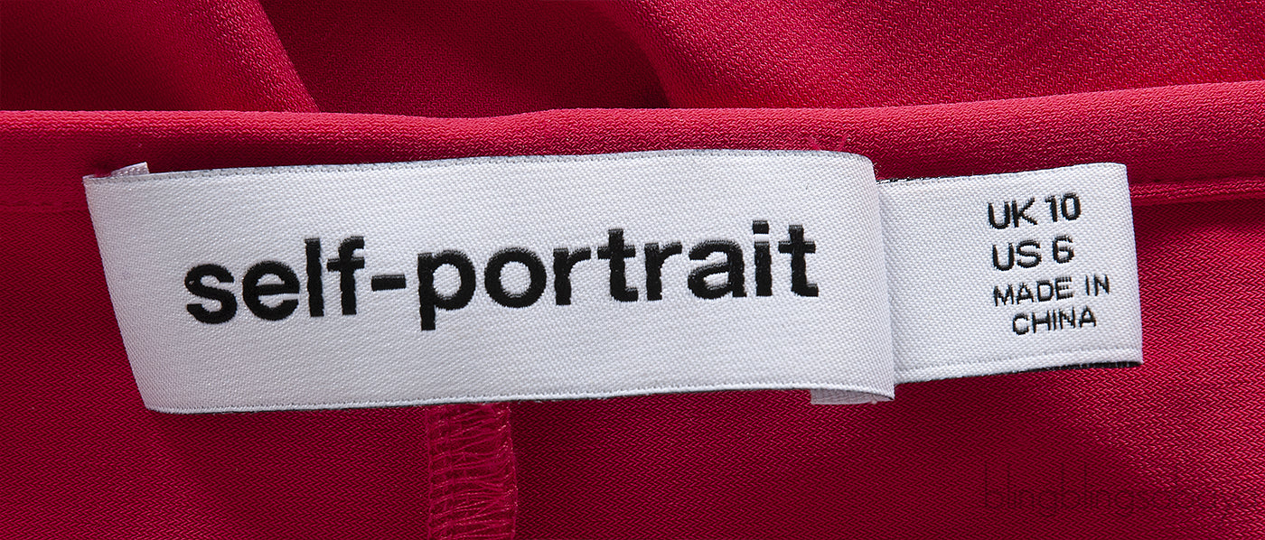 Self-Portrait Fuchsia Pink Jersey Cut out Top & Ruched Skirt