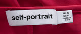 Self-Portrait Fuchsia Pink Jersey Cut out Top & Ruched Skirt