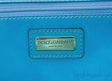 Miss Sicily Blue Watersnake Flap Bag
