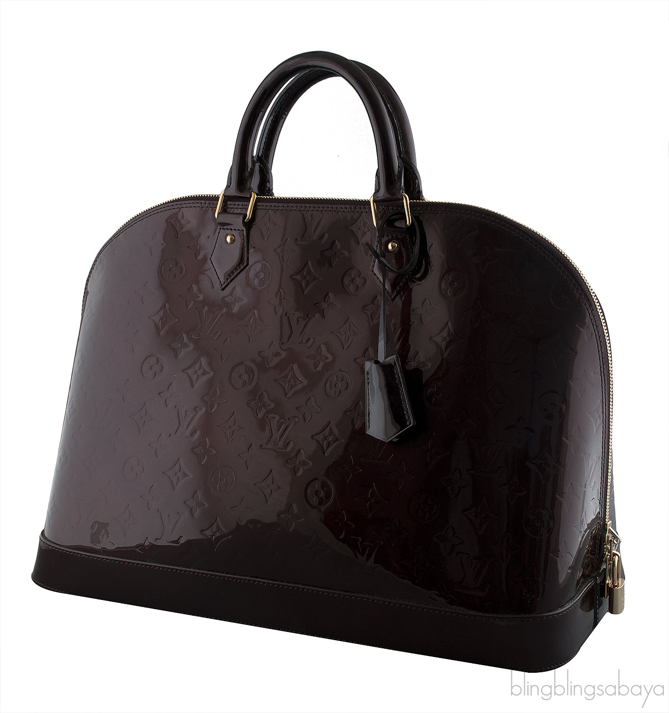 Louis Vuitton Alma Amarante Monogram Vernis XL Bag