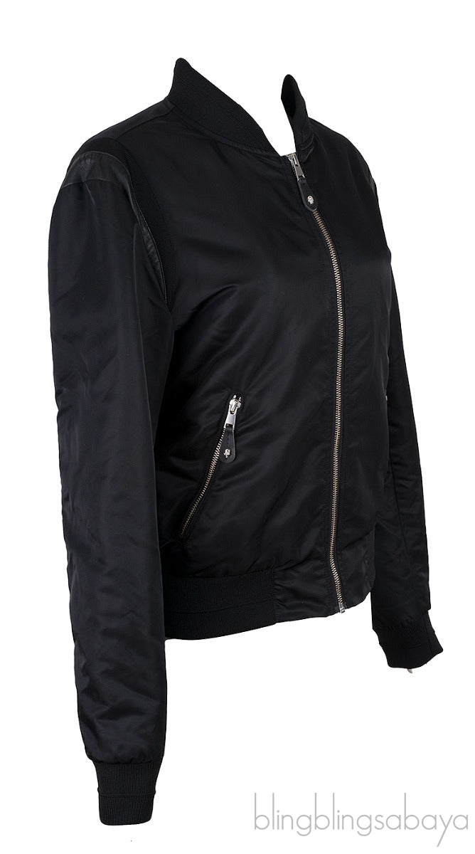 Black Bomber Jacket