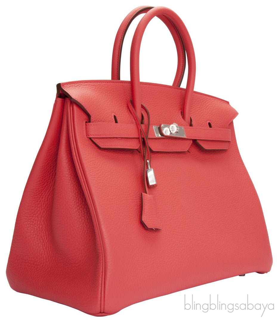 Birkin 35 Bougainvillier Taurillon Clem