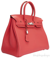 Birkin 35 Bougainvillier Taurillon Clem