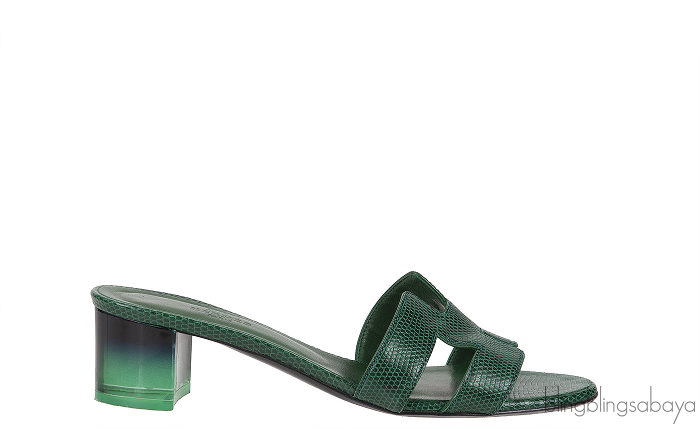 Oasis Vert Lizard Sandals