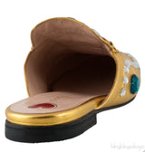 Princetown Jewelled Metallic Gold