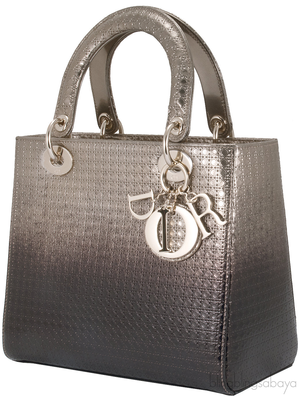 Lady Dior Gold Ebony Graded Metallic Bag