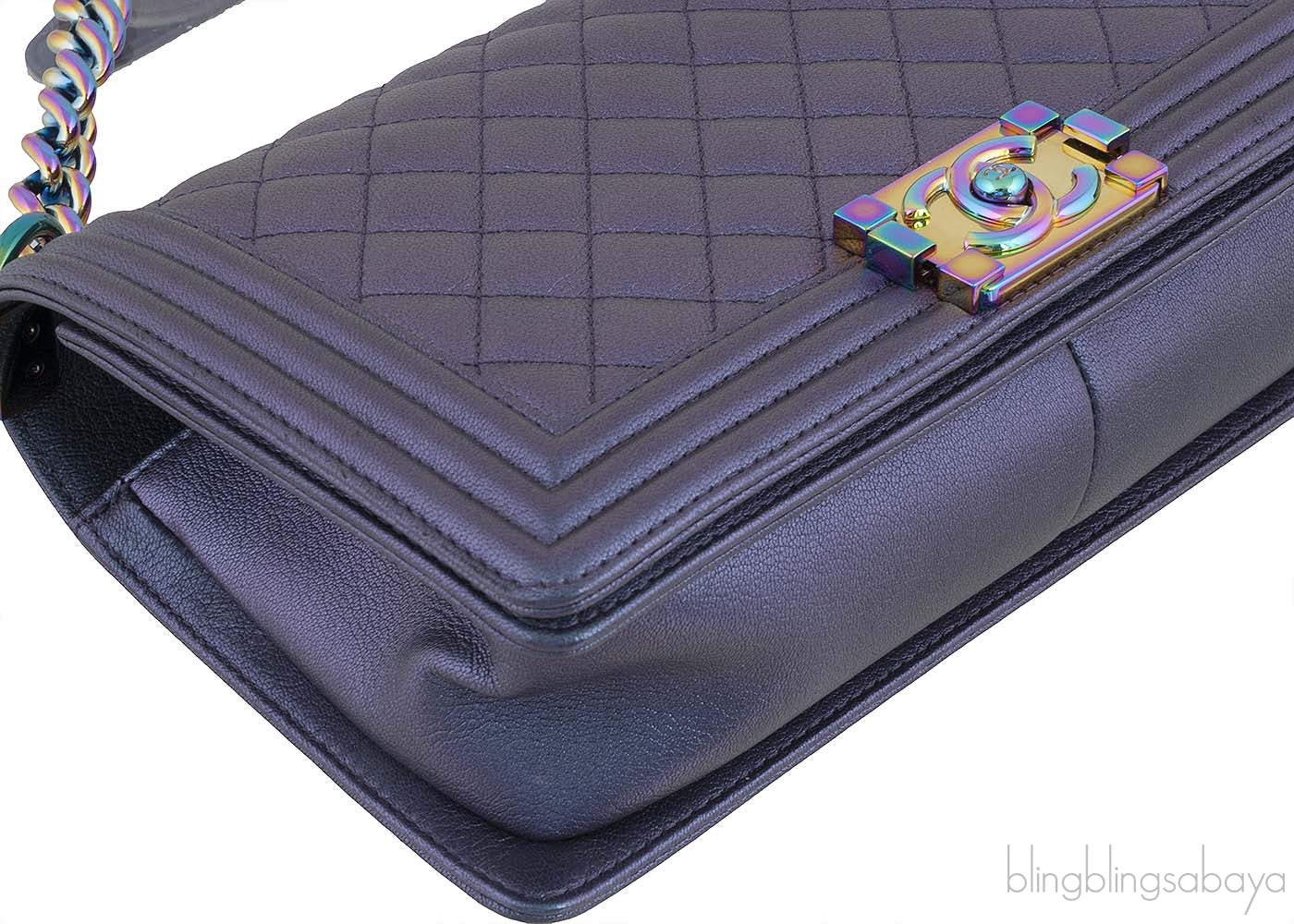 Le Boy Iridescent Medium Flap Bag