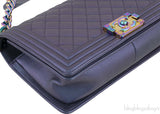 Le Boy Iridescent Medium Flap Bag
