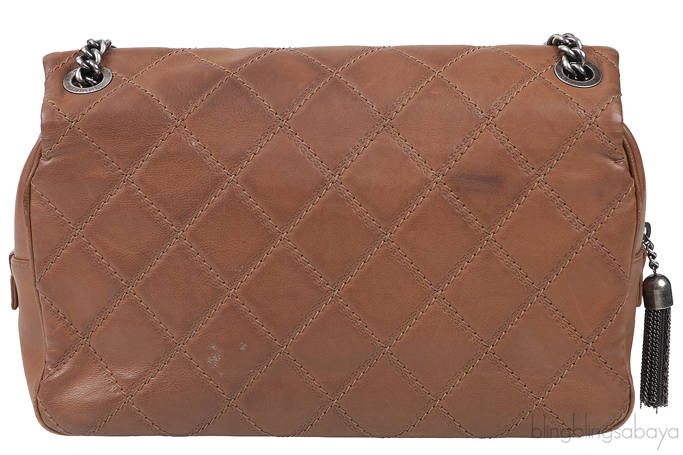 Chanel Brown Quilted Coco Sporran Shoulder Bag