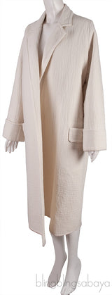 Off-White Open Front Coat
