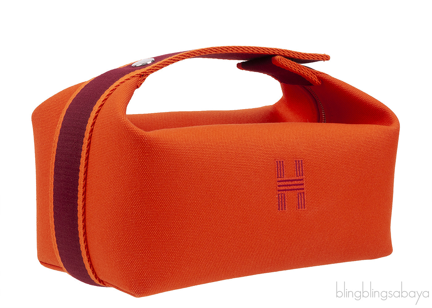 Bride-A-Brac Orange Canvas Pouch