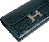 Constance To Go Vert Cypress Lizard Wallet