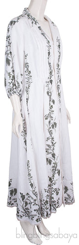 Kendrick Floral Linen Midi Dress