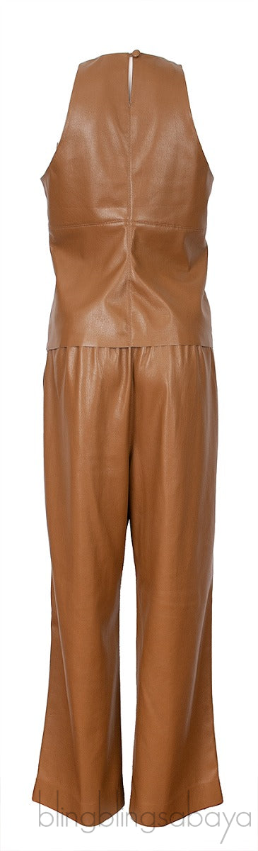 Brown Tank Top & Trouser