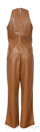Brown Tank Top & Trouser