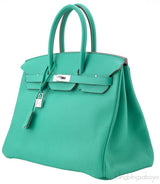 Birkin 35 Menthe Green Clem