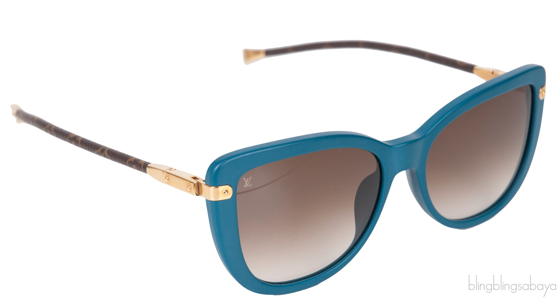 Charlotte Monogram Blue Sunglasses