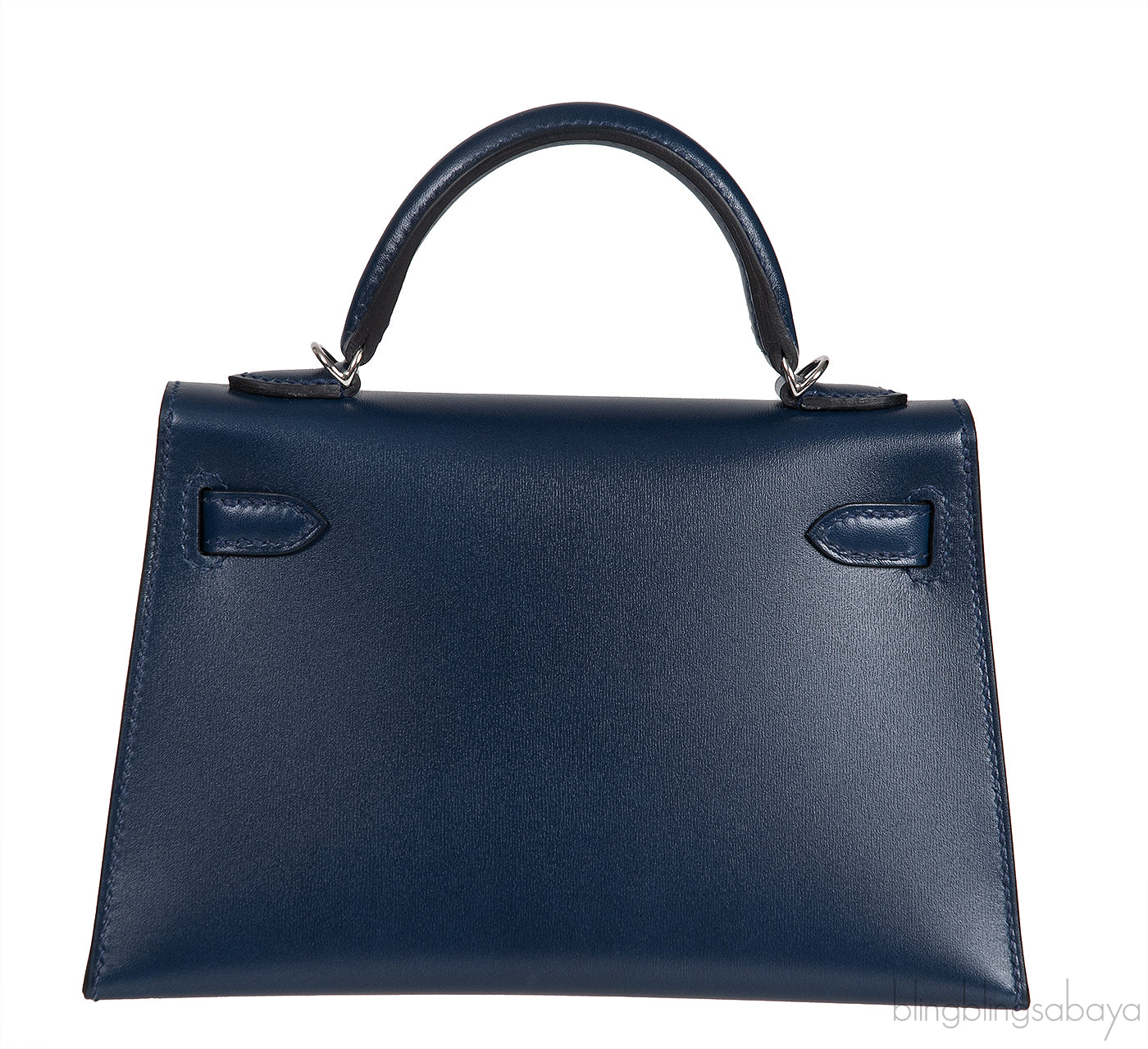 Kelly 20 Mini Sellier Cloute Blue Abysse Box Studded PHW
