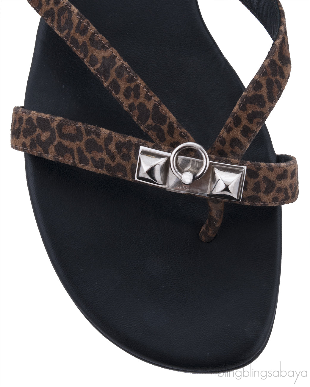 Corfou Leopard Print Slip-on Sandal